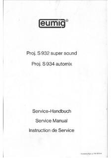 Eumig S 932 manual. Camera Instructions.